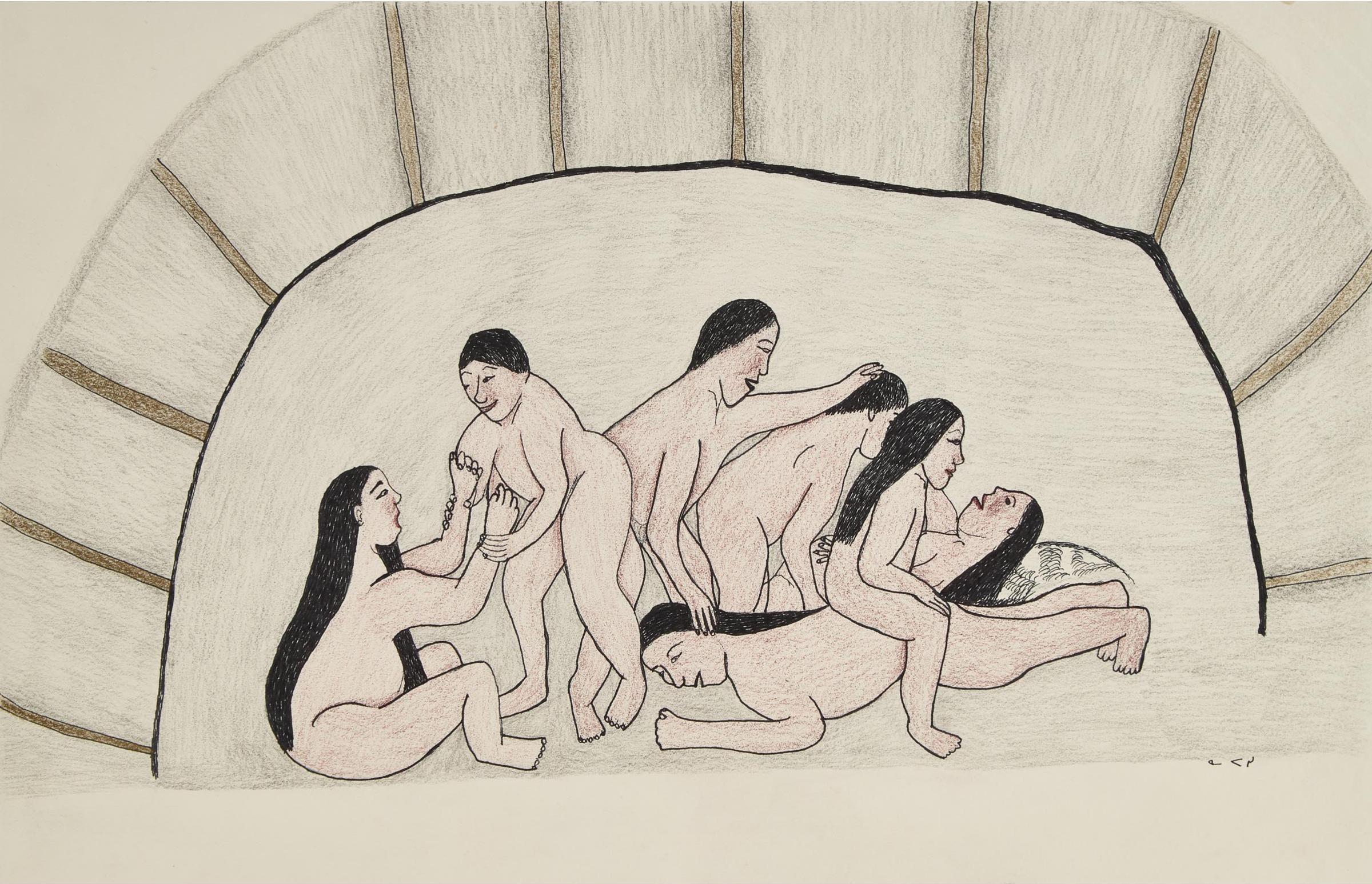 Napatchie Pootoogook (1938-2002) - Untitled