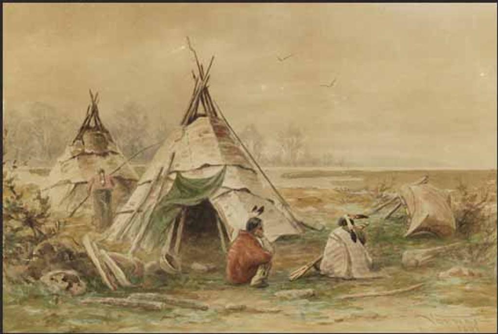 Frederick Arthur Verner (1836-1928) - Indian Encampment