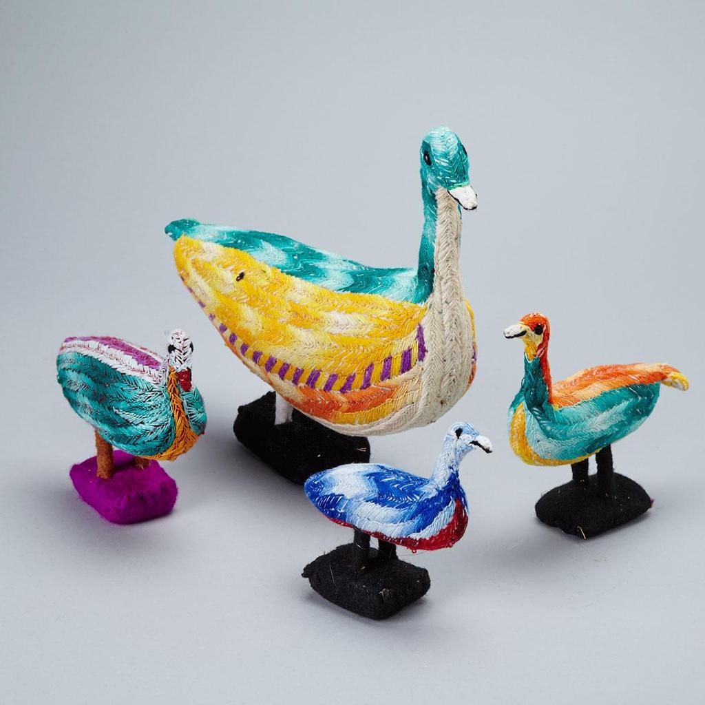 Mary Kuutsiq (1926-2011) - Four Toy Birds: Mother And Young