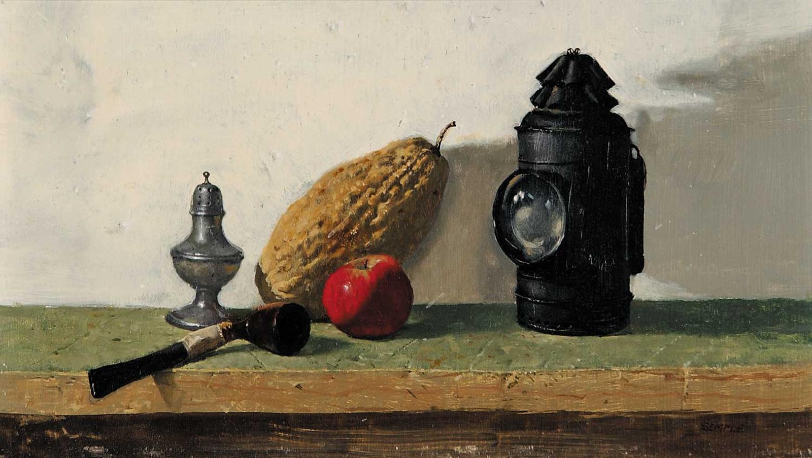 John Paulus Semple - Untitled - Still Life with Pipe and Lantern