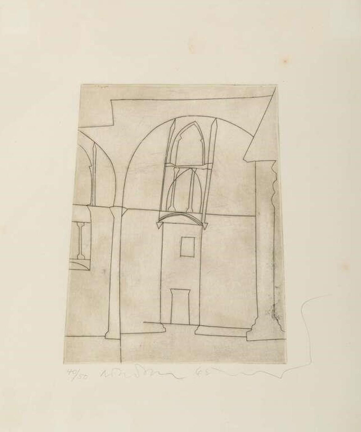 Ben Nicholson (1894-1982) - Small Silent Siena