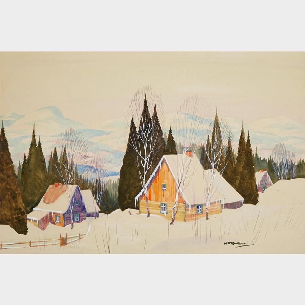 Graham Norble Norwell (1901-1967) - Chalets In Winter