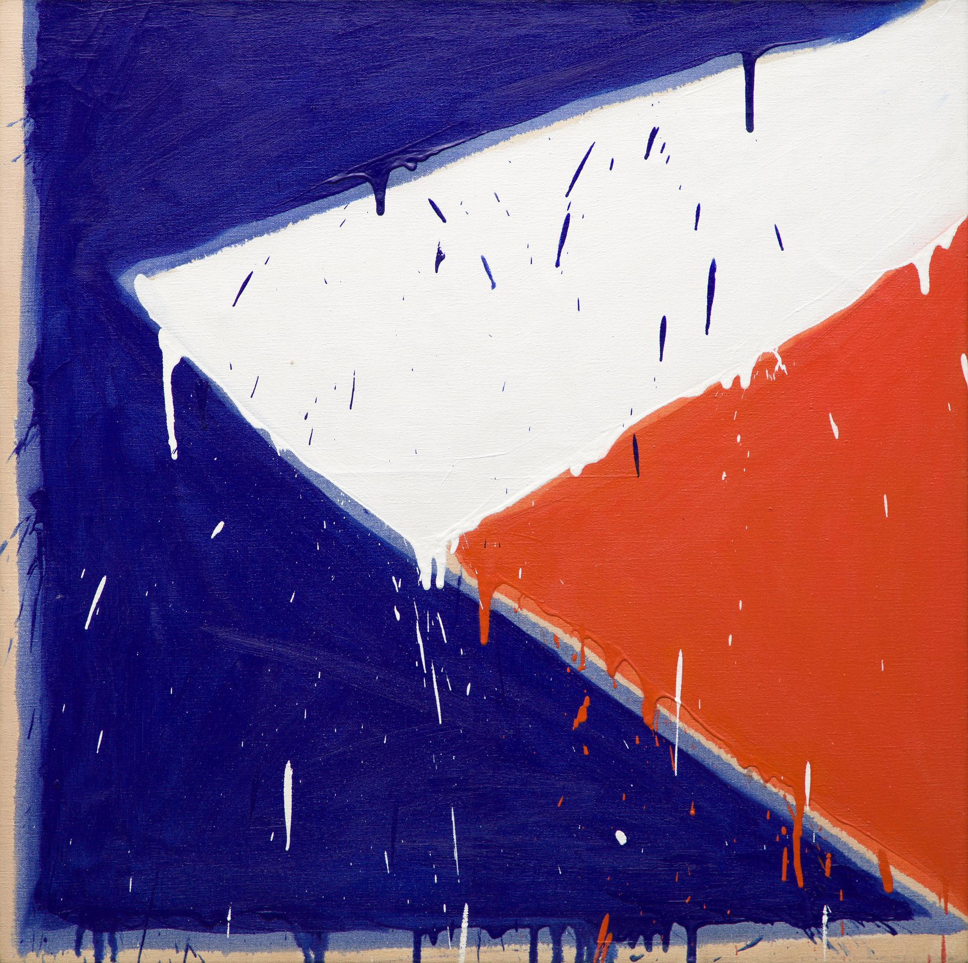 Serge Lemoyne (1941-1998) - Sans titre / Untitled (série Bleu, Blanc, Rouge), 1976