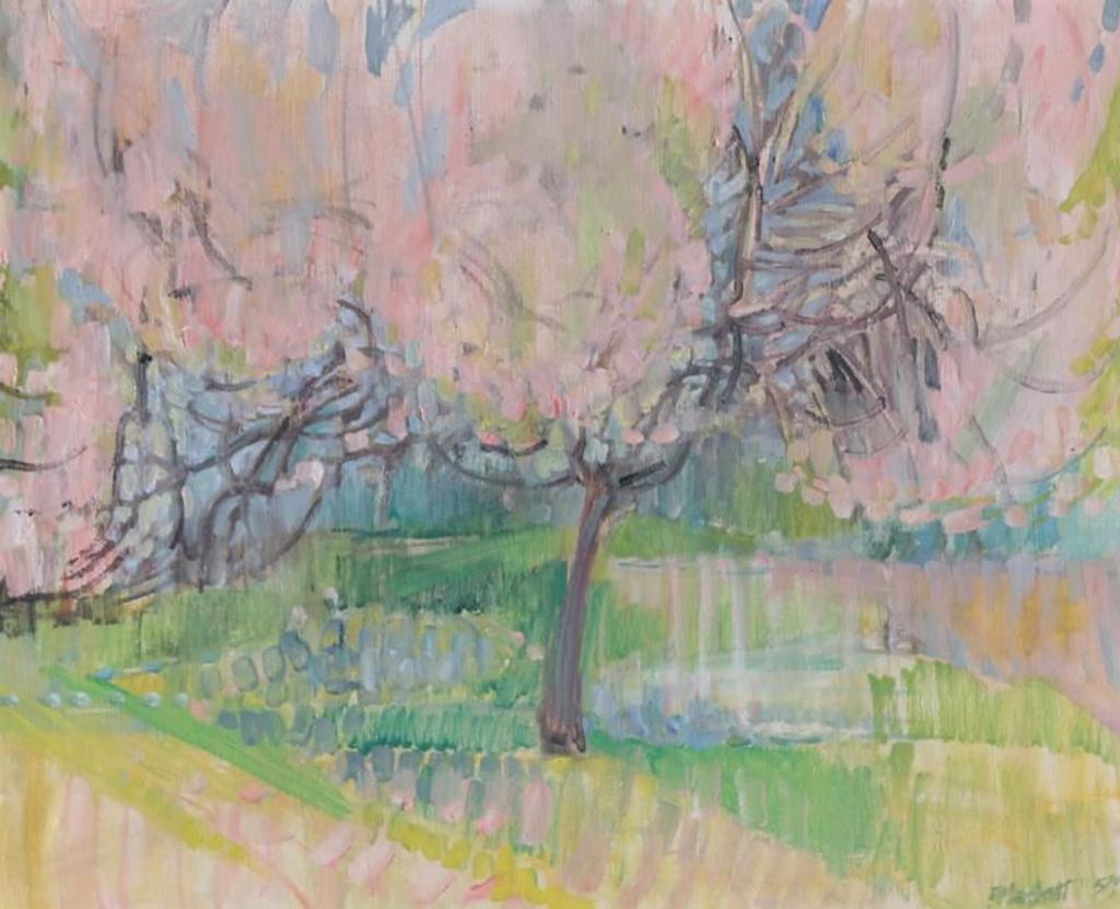 Joseph (Joe) Francis Plaskett (1918-2014) - Flowering Fruit Trees Near Paris; 1959