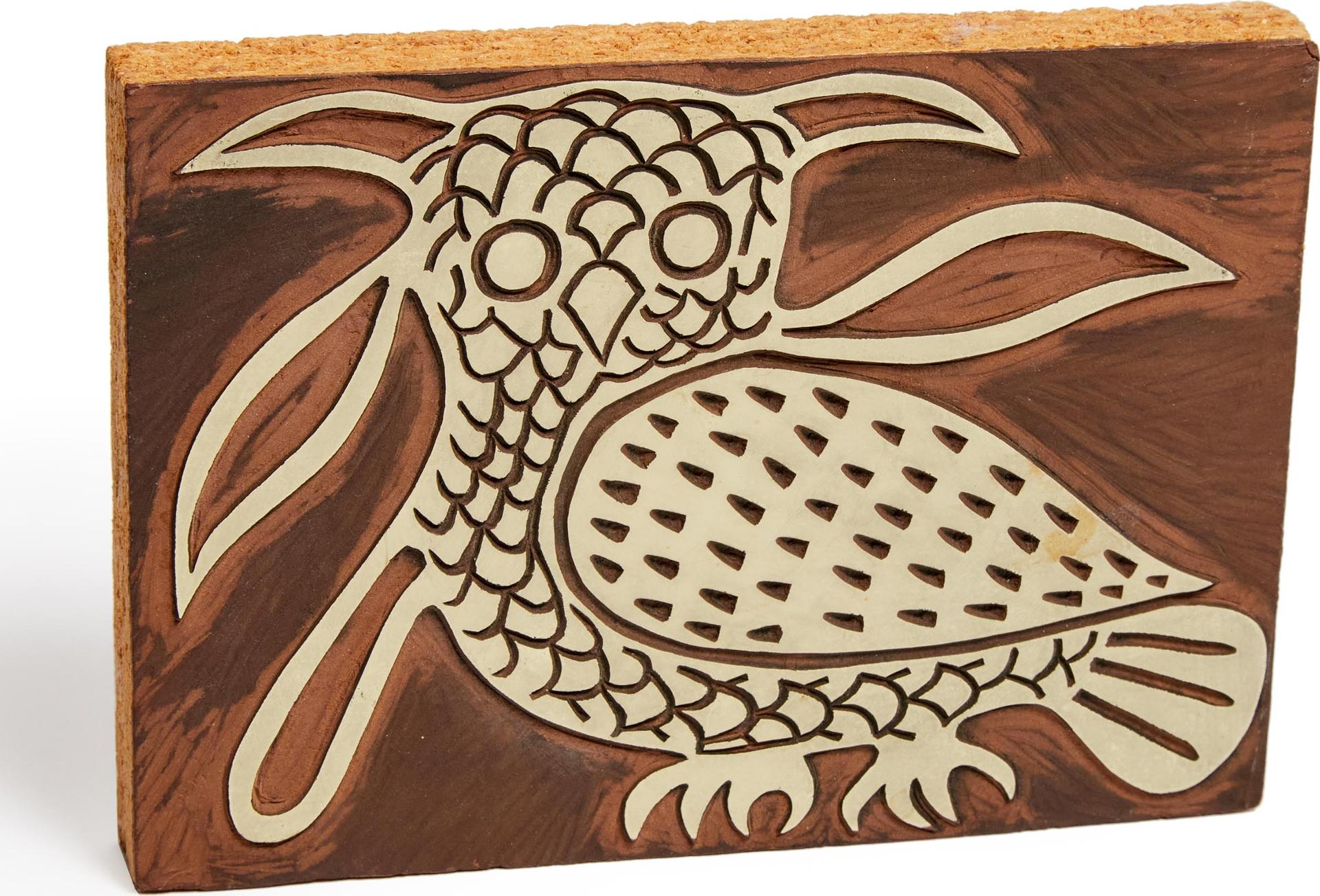 Kenojuak Ashevak (1927-2013) - Untitled (Owl Print Block)