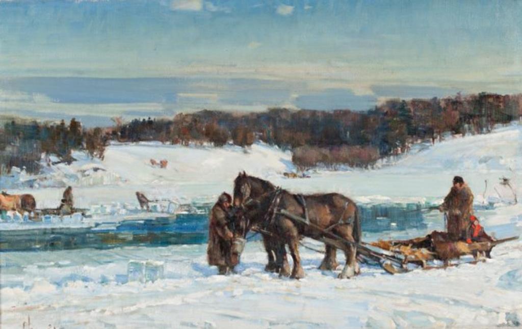 Franklin Peleg Brownell (1857-1946) - The Ice Harvest