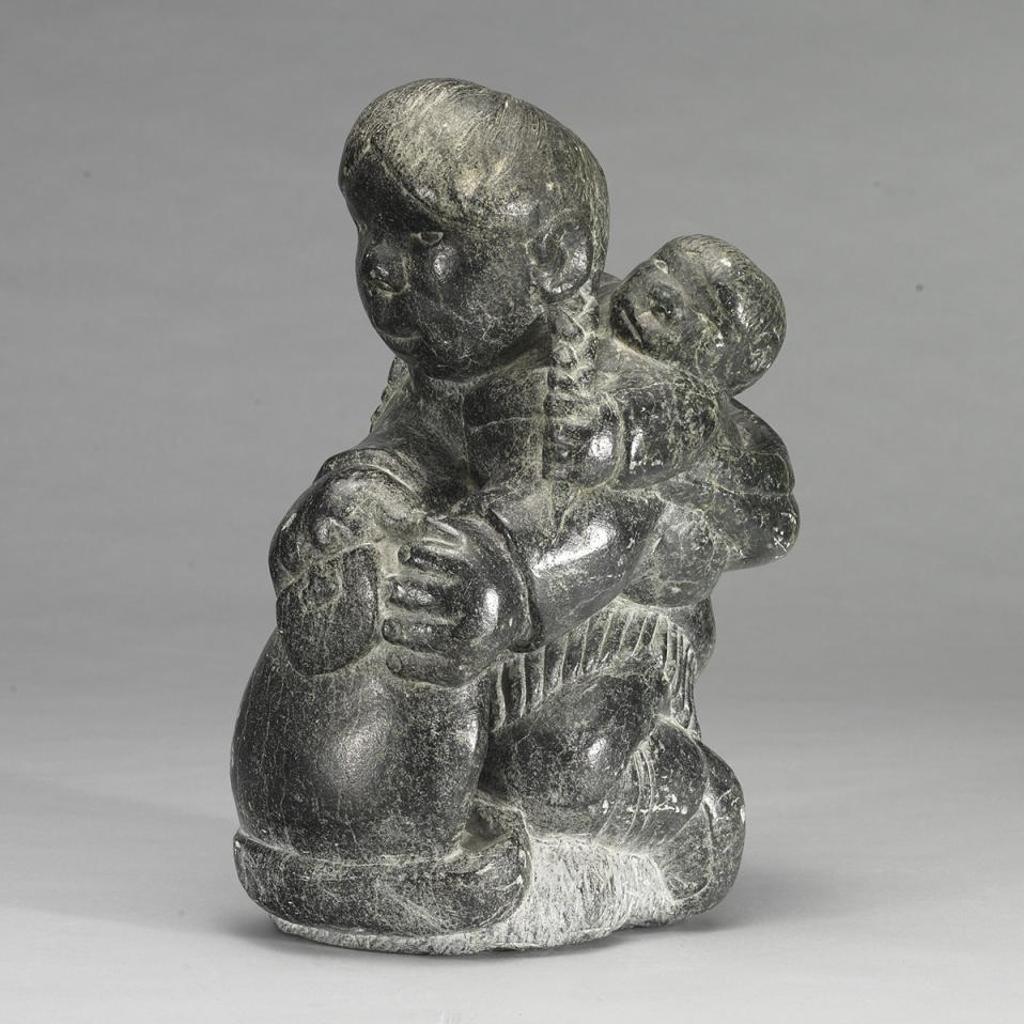 Johnny Inukpuk Jr. (1911-2007) - Mother & Child With Ulu