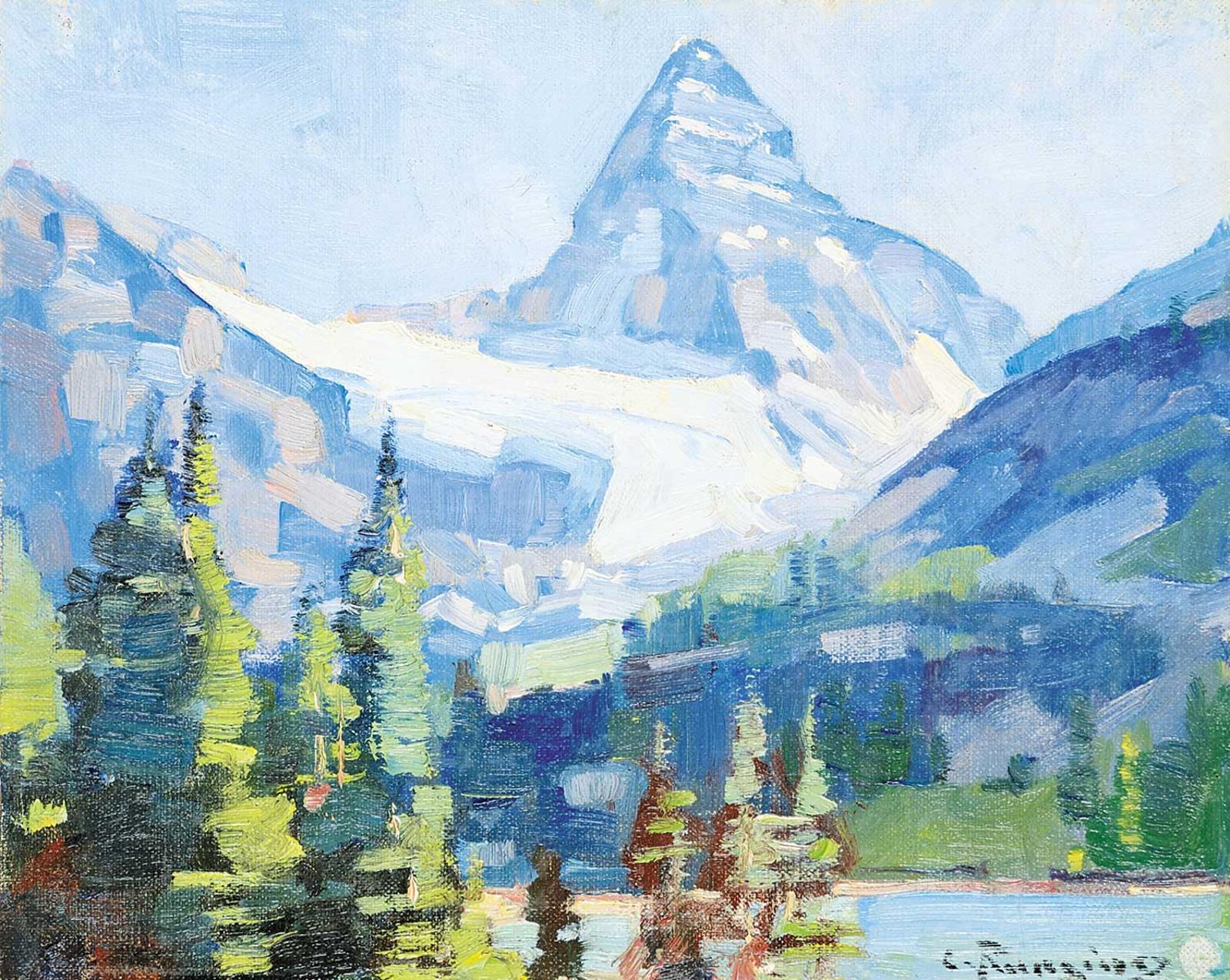 Carl Clemens Moritz Rungius (1869-1959) - Untitled - Mount Assiniboine from Sunburst Lake