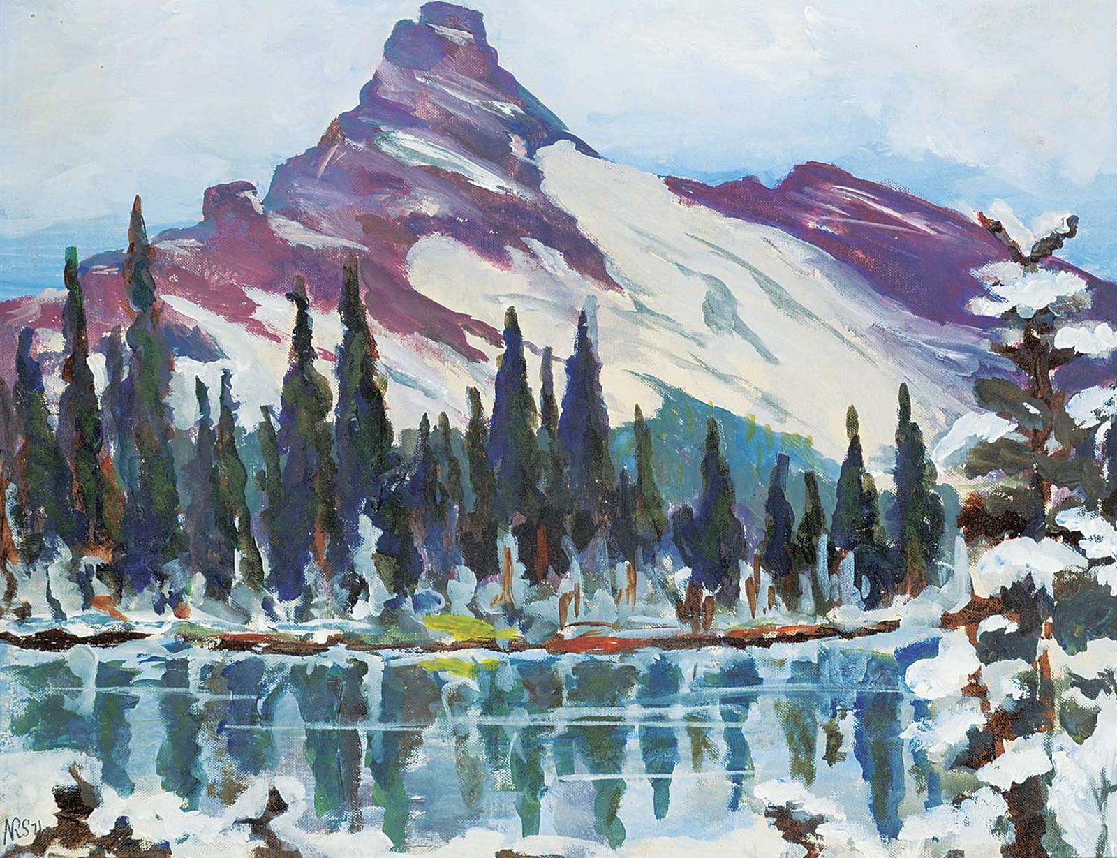 Nancy Ruth Sissons (1924-2014) - Early Snow, Lake O'Hara [Cathedral Mountain]