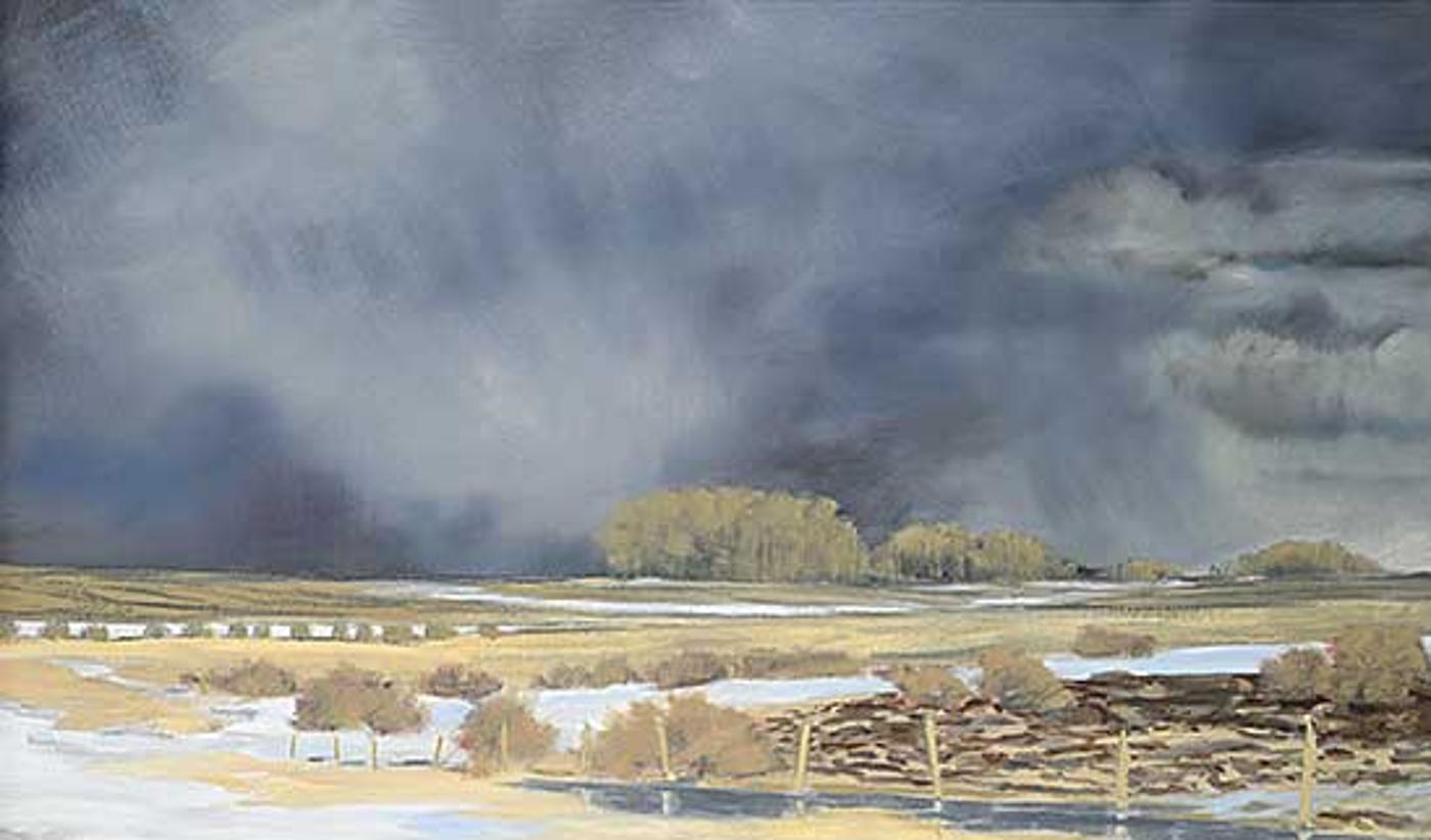 Hillary Prince (1935) - Rain Near Red Deer