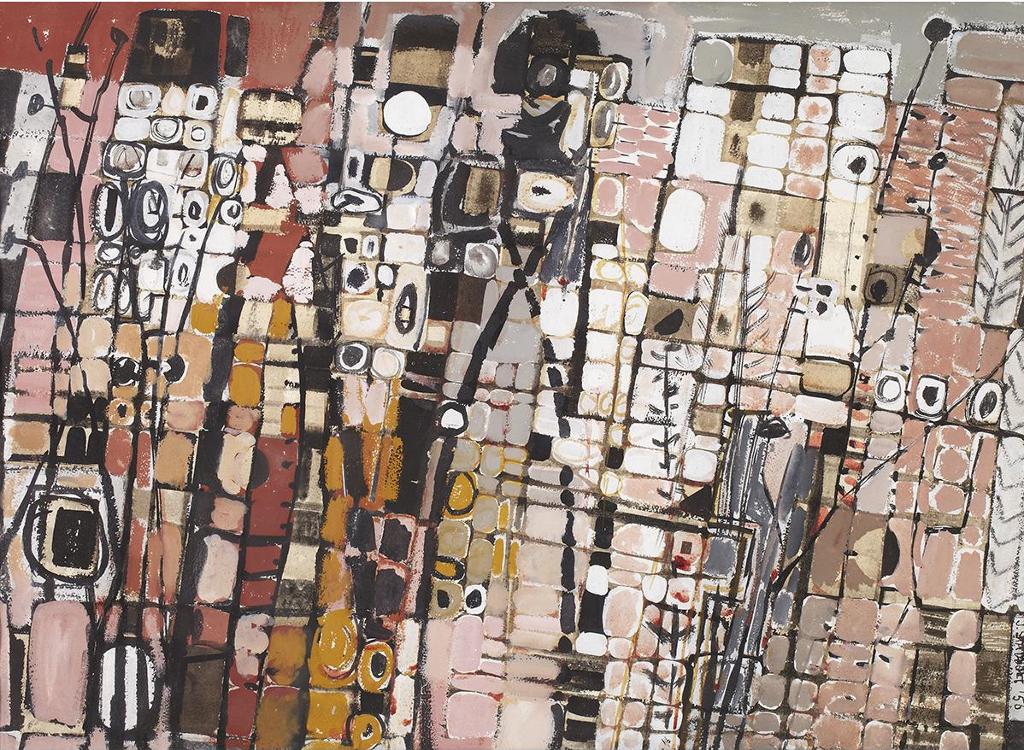 Jack Leaonard Shadbolt (1909-1998) - Grass Mosaic