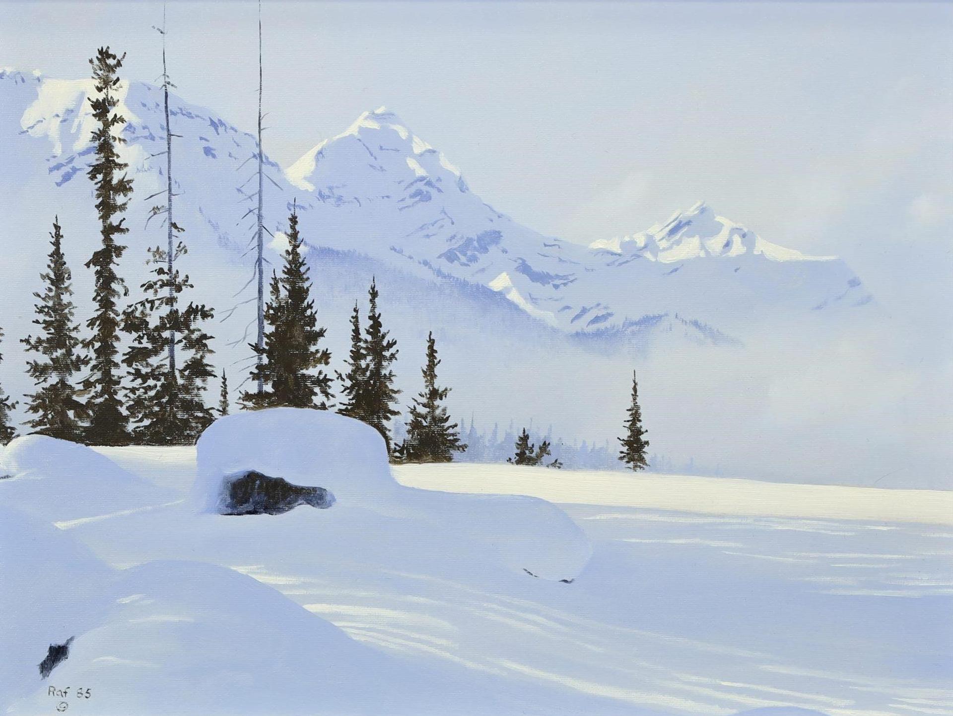 Ted Raftery (1938) - Mt Black Prince & Mt Warspite, Kananaskis Country; 1985