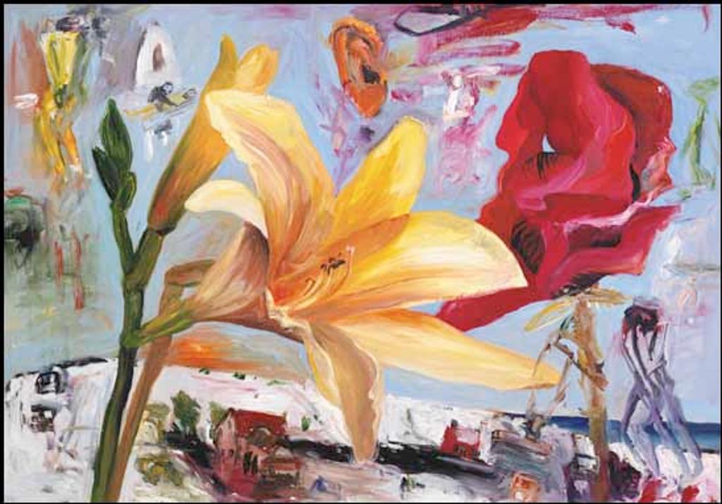 John Hartman (1950) - Day Lily and Red Poppy