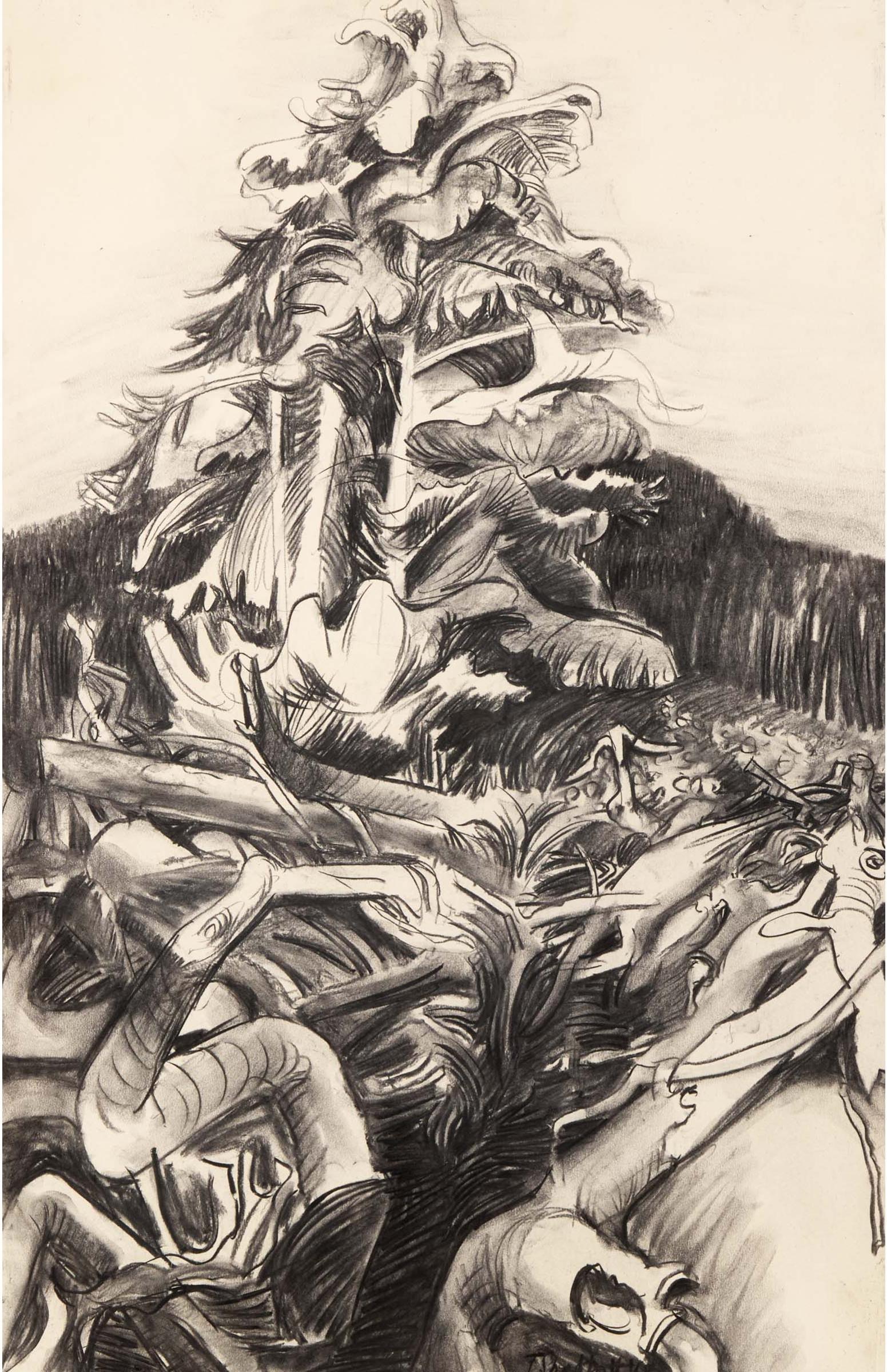Jack Leaonard Shadbolt (1909-1998) - Untitled (Tree), 1968