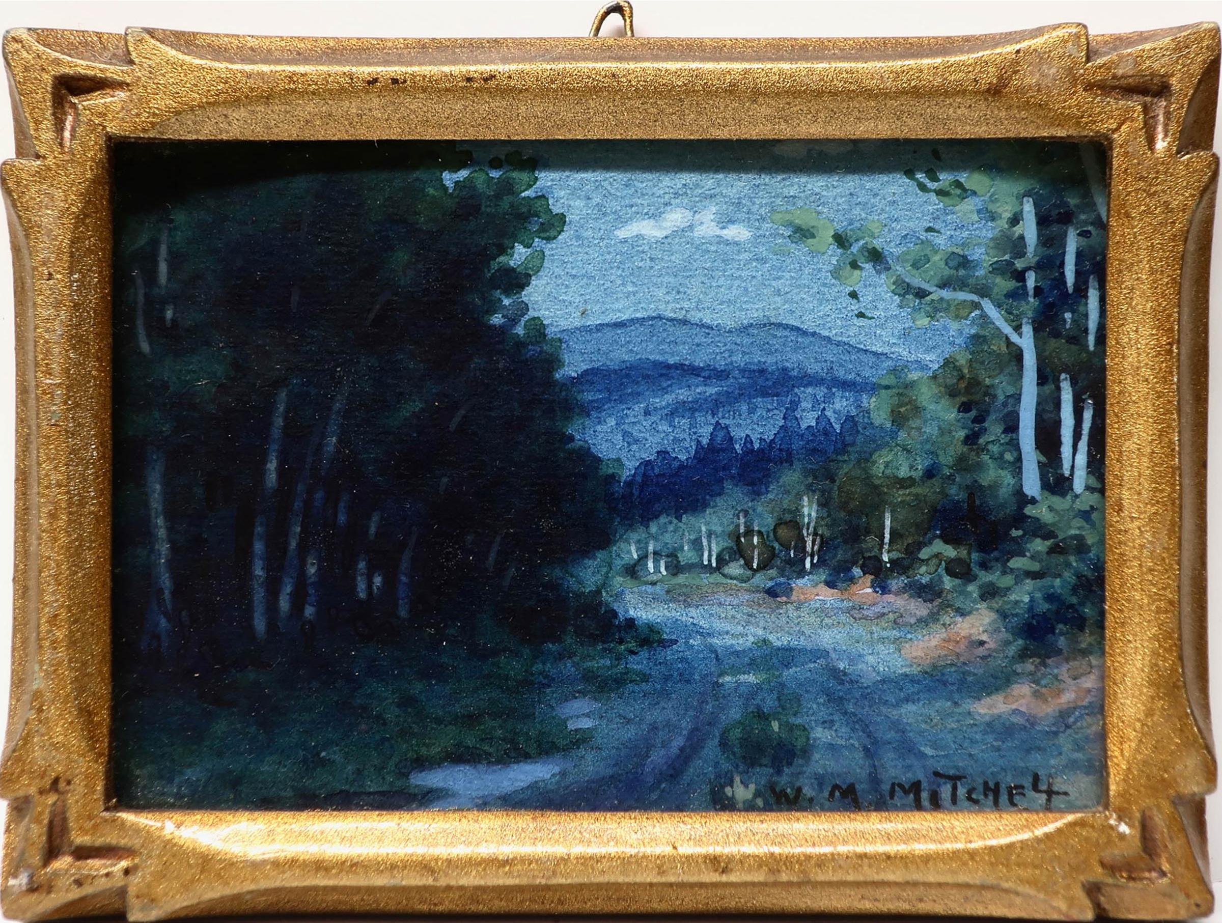 Willard Morse Mitchell (1879-1955) - 'the Shades Of Night Were Falling Fast' - A Real Country Road Near The Seigniory Club At Montebello, P.Q.