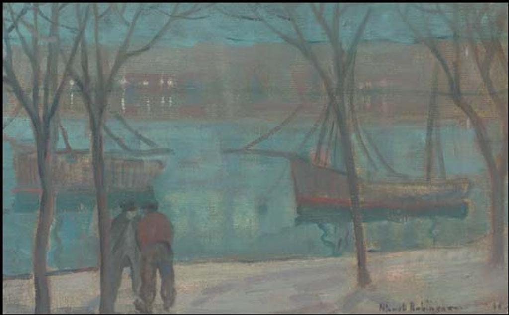 Albert Henry Robinson (1881-1956) - Evening Along the Canal