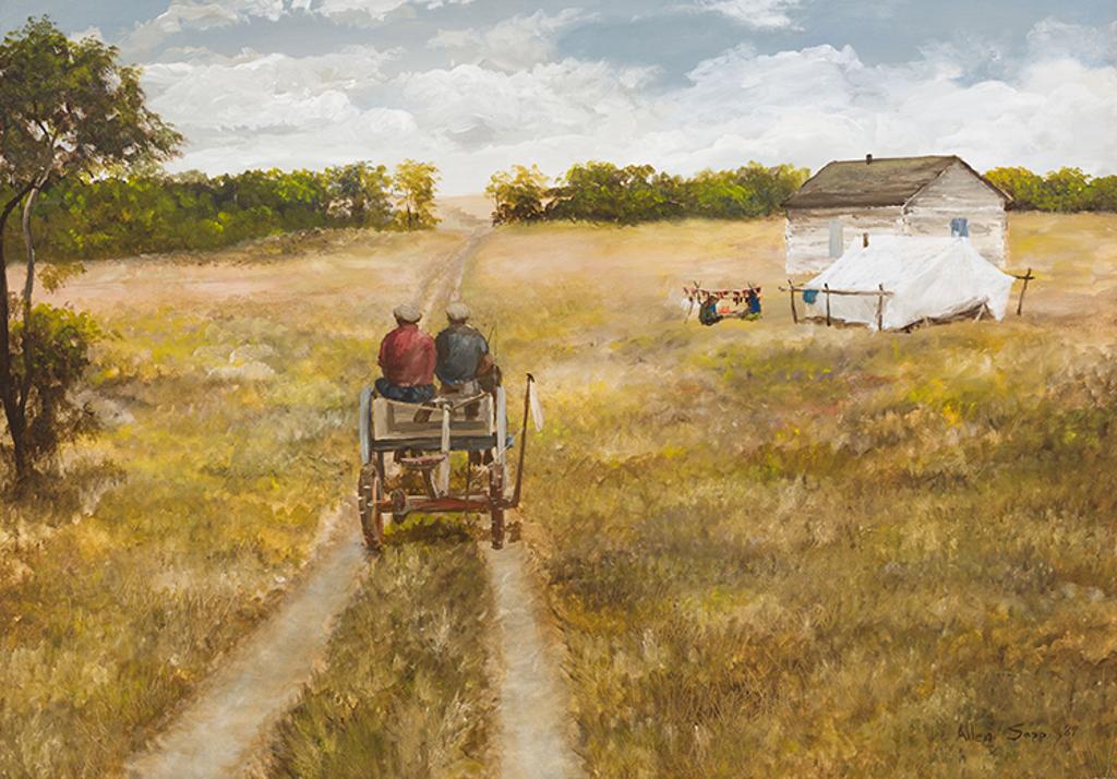 Allen Fredrick Sapp (1929-2015) - Wagon and Washing