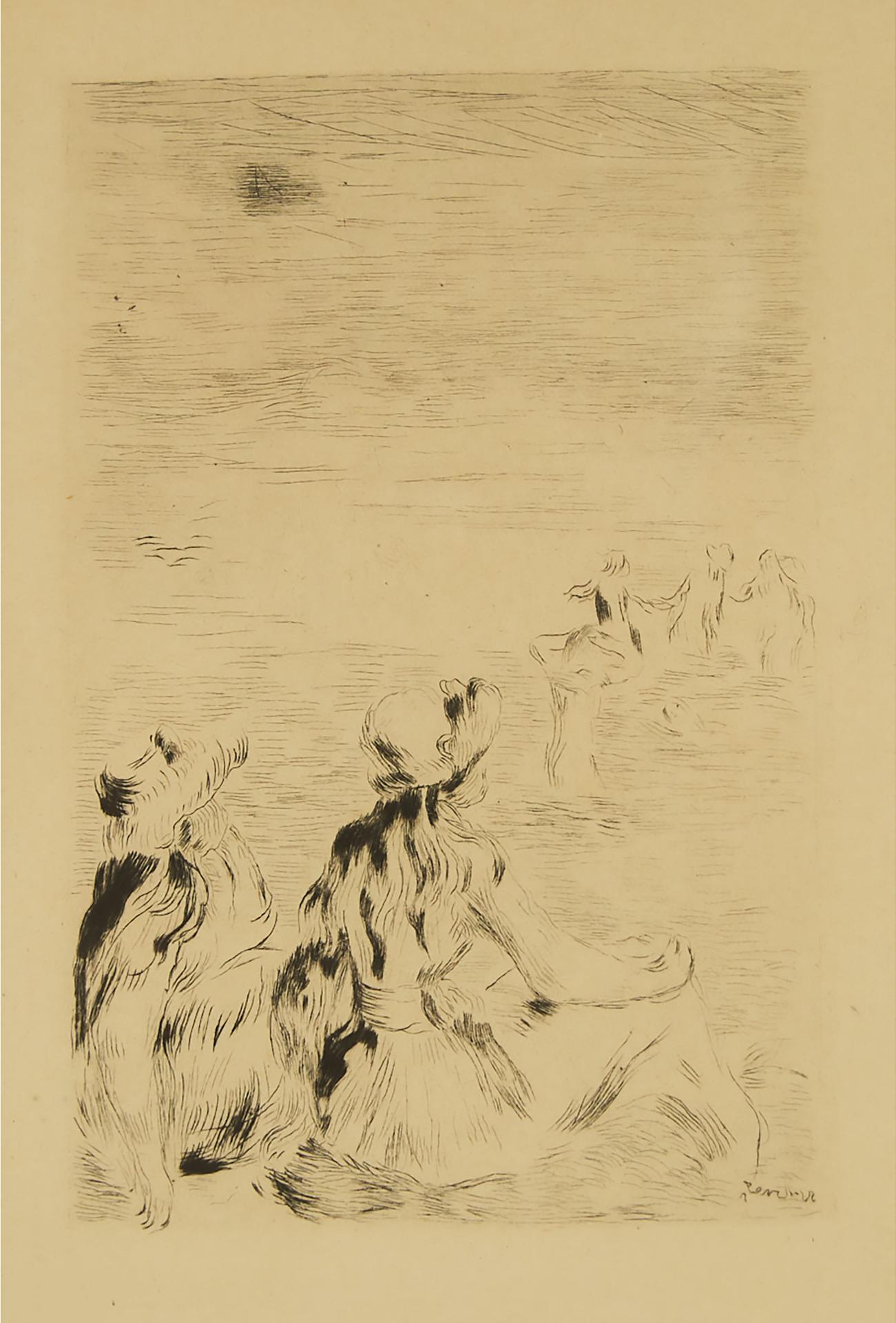 Pierre-Auguste Renoir (1841-1919) - Sur La Plage À Berneval, Circa 1892 [delteil, 5]