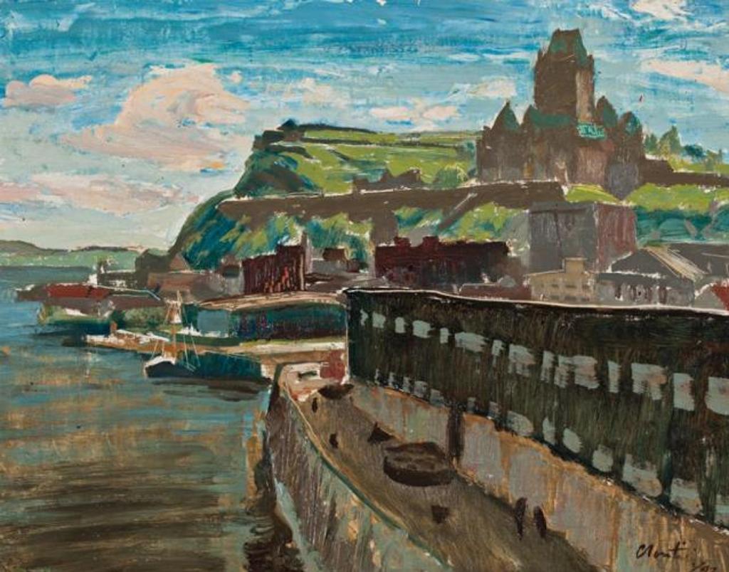 Albert Edward Cloutier (1902-1965) - View from Lower Town, Quebec