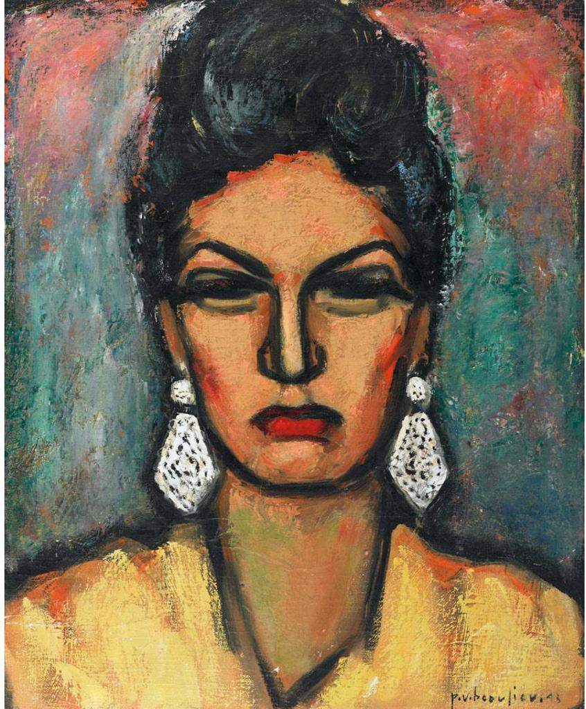 Paul Vanier Beaulieu (1910-1996) - Portrait Of A Woman