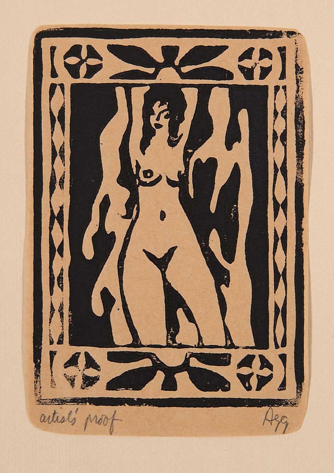 John Agg - Untitled - Nude Figure  #Artist's Proof