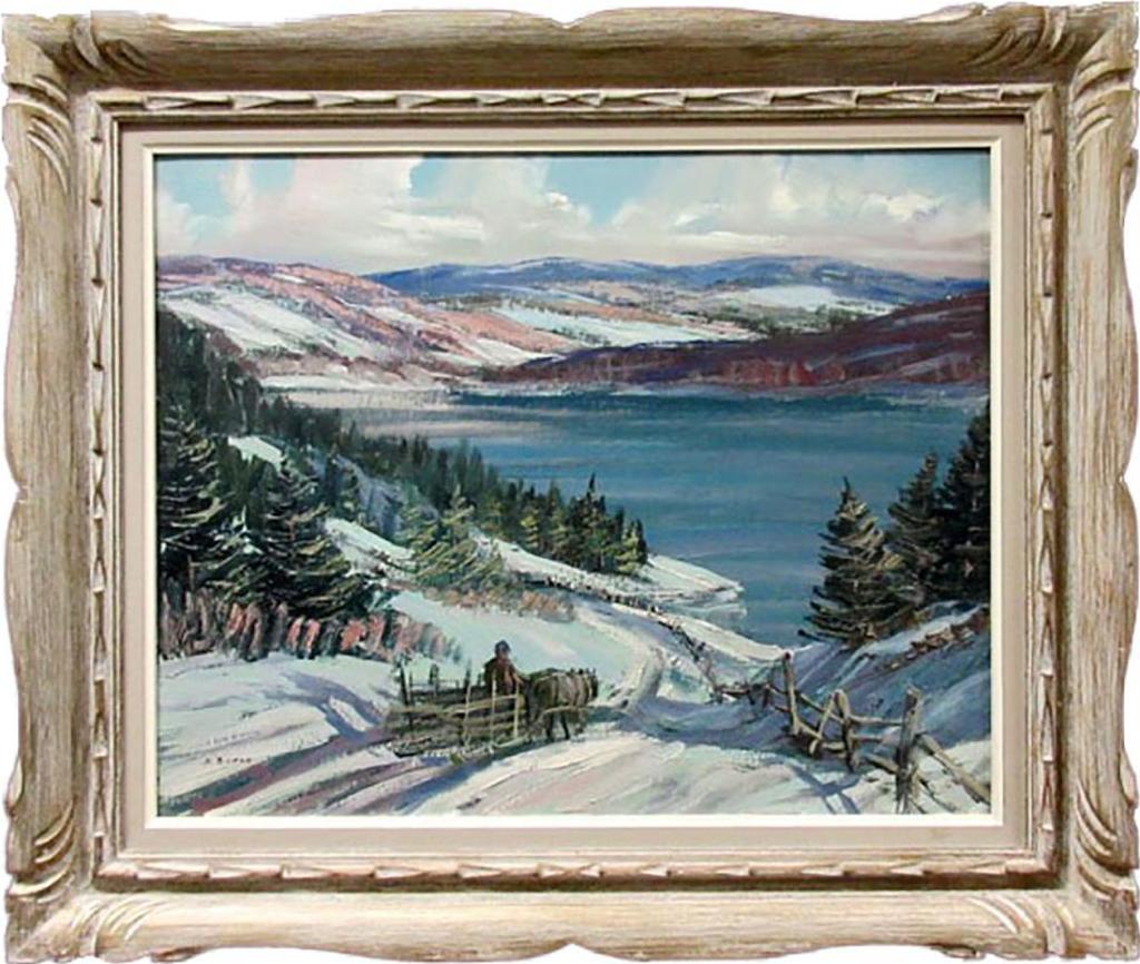 Sydney Martin Berne (1921-2013) - Untitled (Sleighing In The Laurentians)