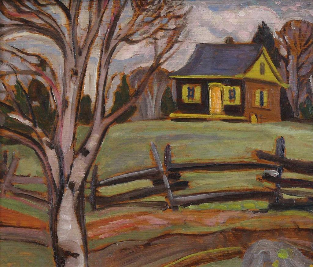 Anne (Annie) Douglas Savage (1896-1971) - Cabin In The Laurentians; Ca 1938