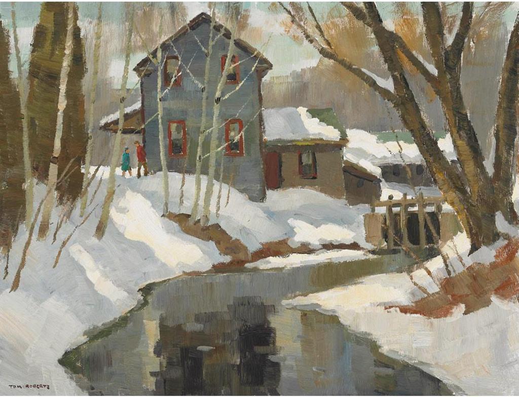 Thomas Keith (Tom) Roberts (1909-1998) - Winter Landscape With Old Mill