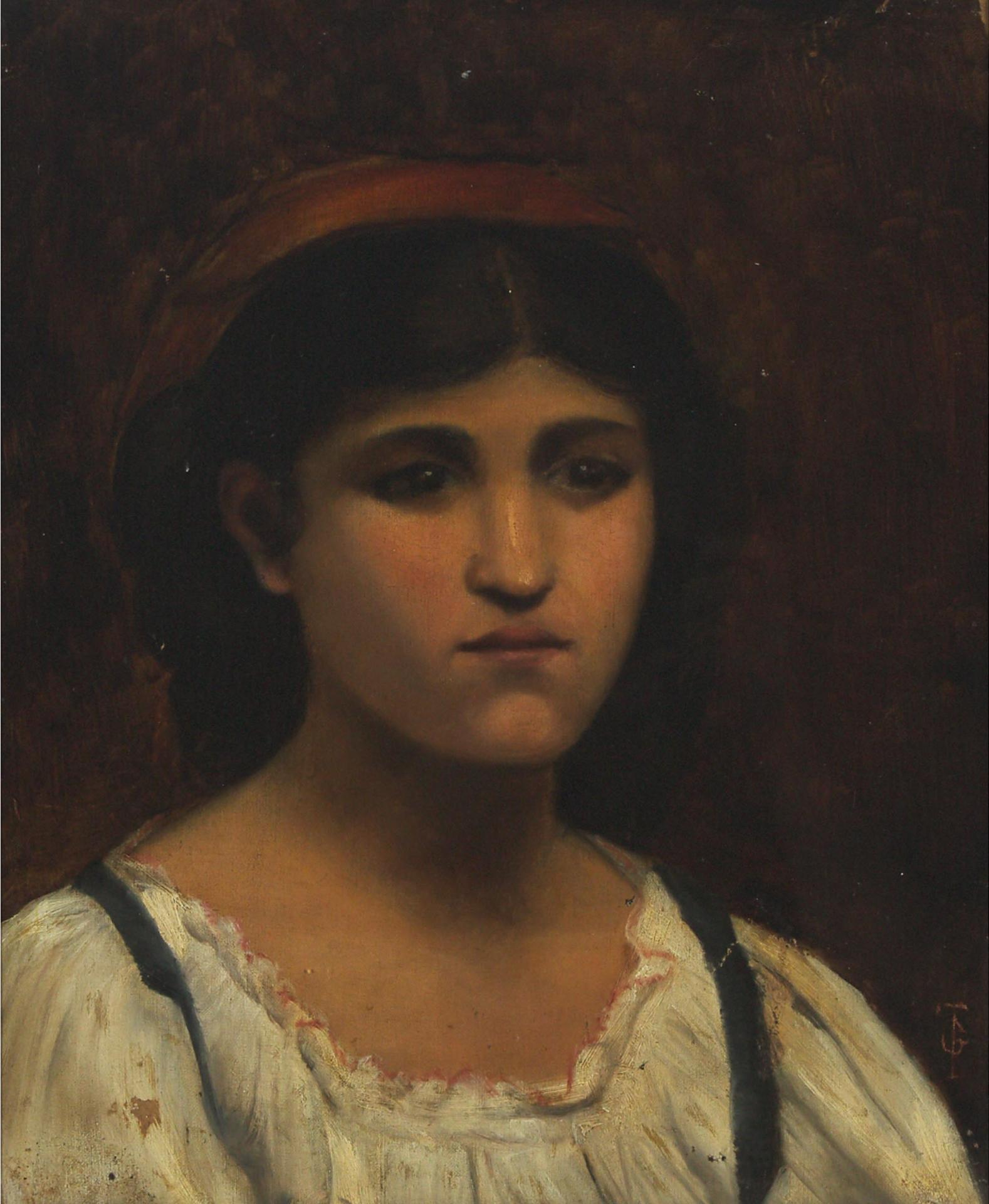 Frederick Goodall (1822-1904) - Girl With Head Scarf