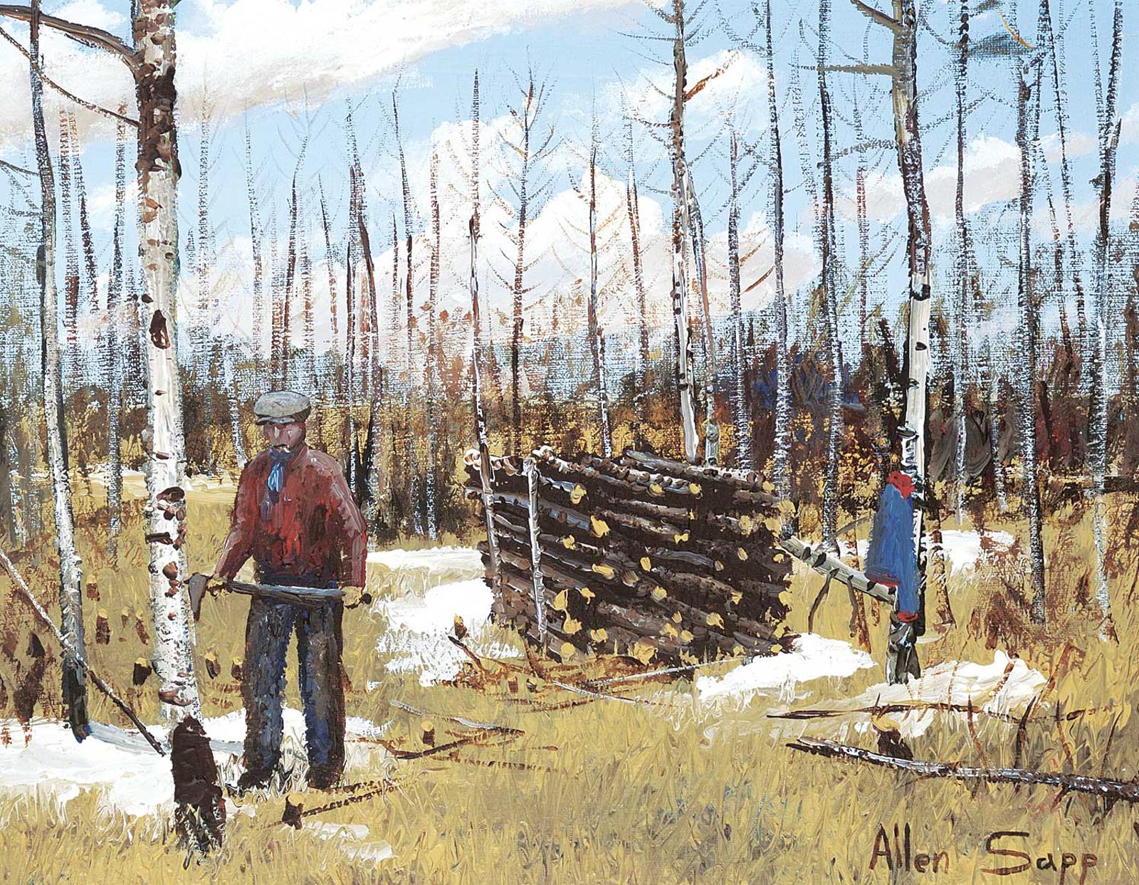 Allen Fredrick Sapp (1929-2015) - Untitled - Getting Ready for Winter