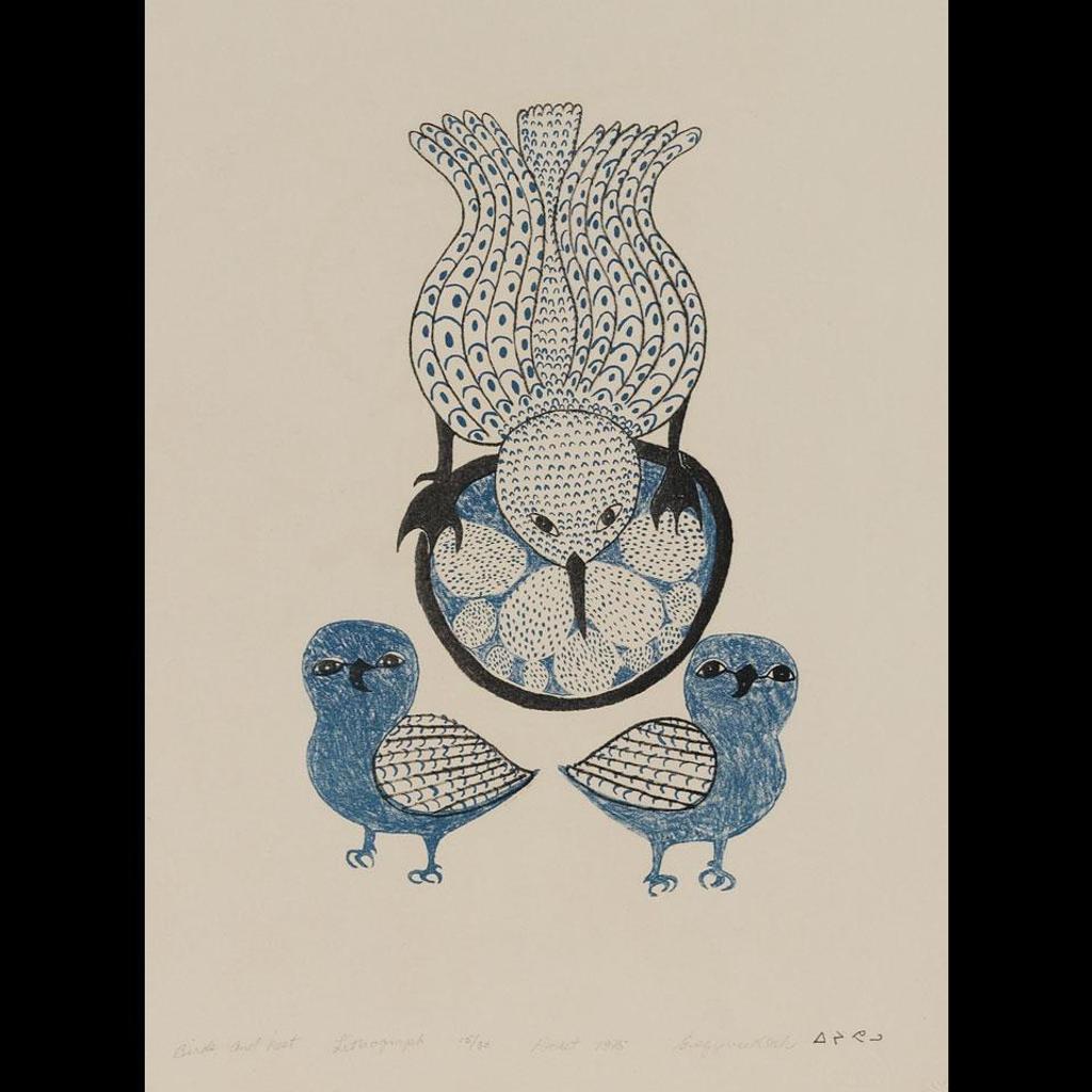 Eegyvudluk Pootoogook (1931-1999) - Birds & Nest