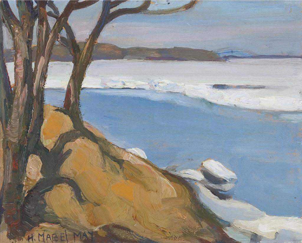 Henrietta Mabel May (1877-1971) - Early Spring - St. Lawrence River From Lower Lachine Road