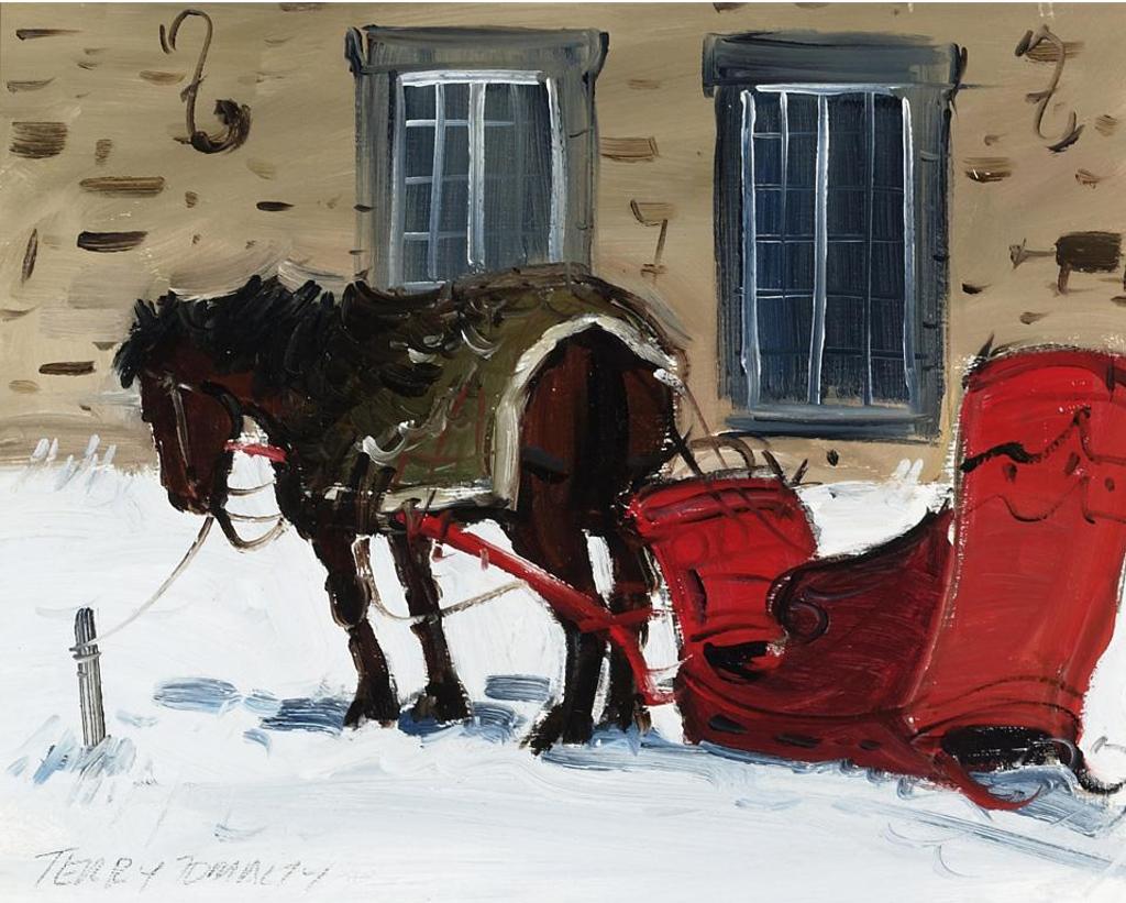 Terry Tomalty (1935) - Horse And Red Sleigh