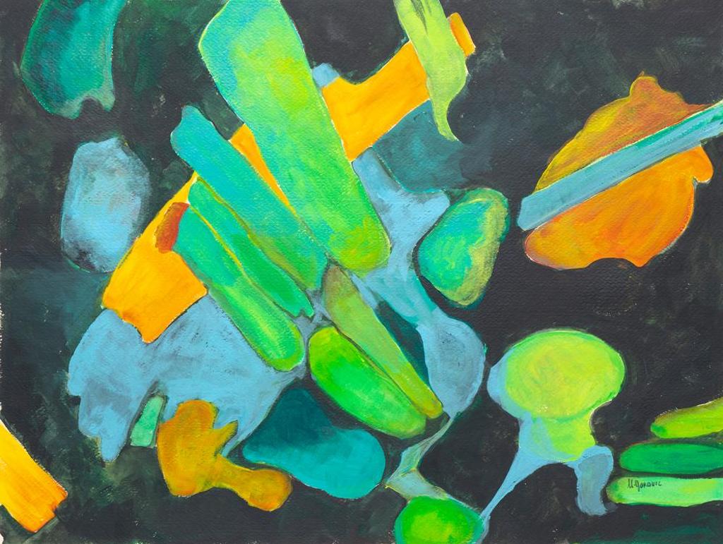 Maria Gakovic (1913-1999) - Untitled - Green Abstract