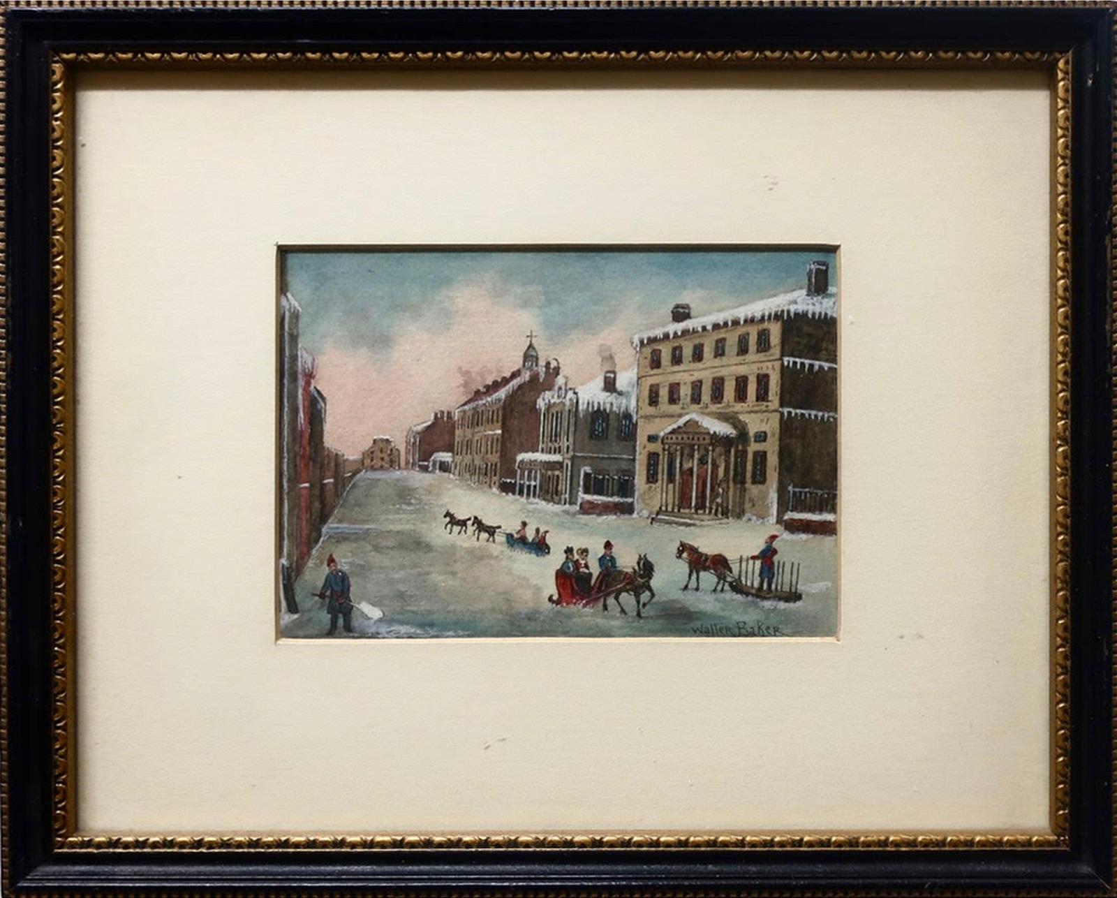 Walter Baker (1859-1912) - Winter, Old Montreal
