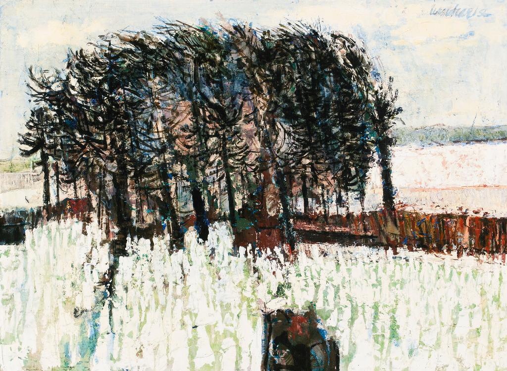 Tony (Anthony) Morse Urquhart (1934) - Untitled - Landscape With Trees, Winter