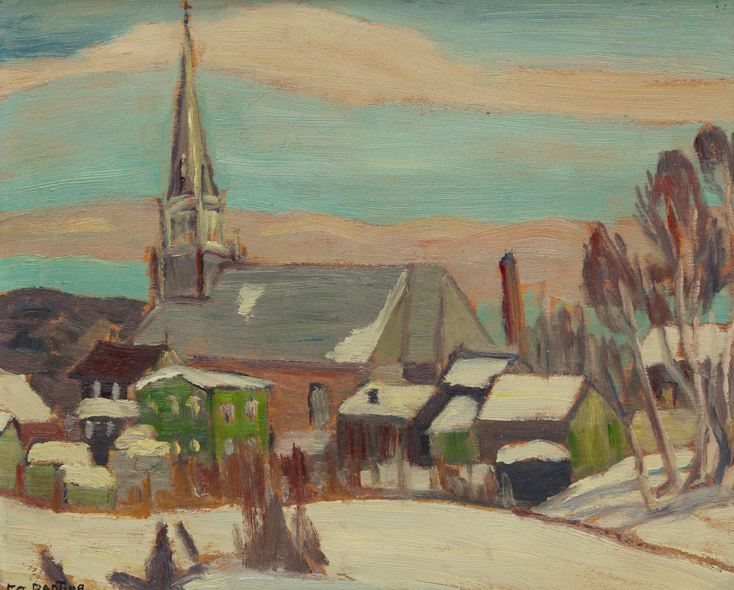 Sir Frederick Grant Banting (1891-1941) - A French Canadian Village, 1939