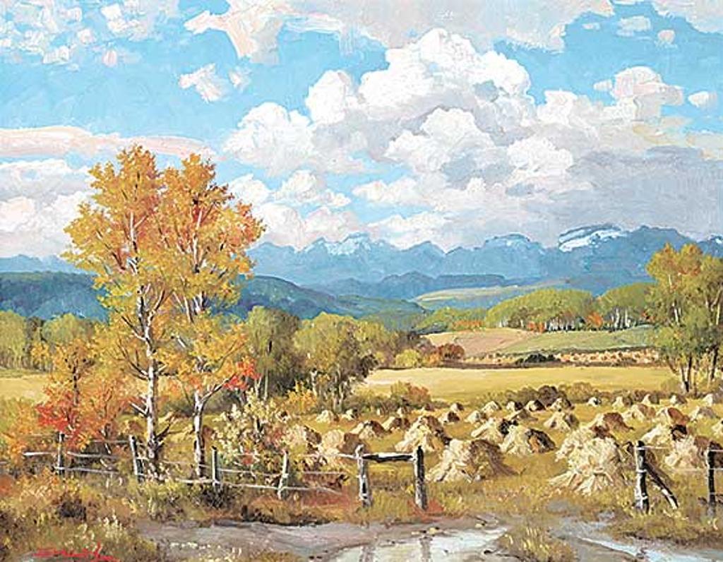 Duncan Mackinnon Crockford (1922-1991) - The Valley of the Sheep River - West of Turner Valley, Alberta