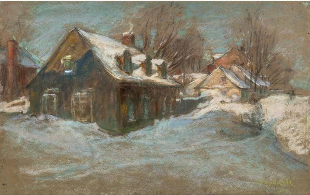 Marc-Aurèle de Foy Suzor-Coté (1869-1937) - A Street In A Canadian Village, Winter