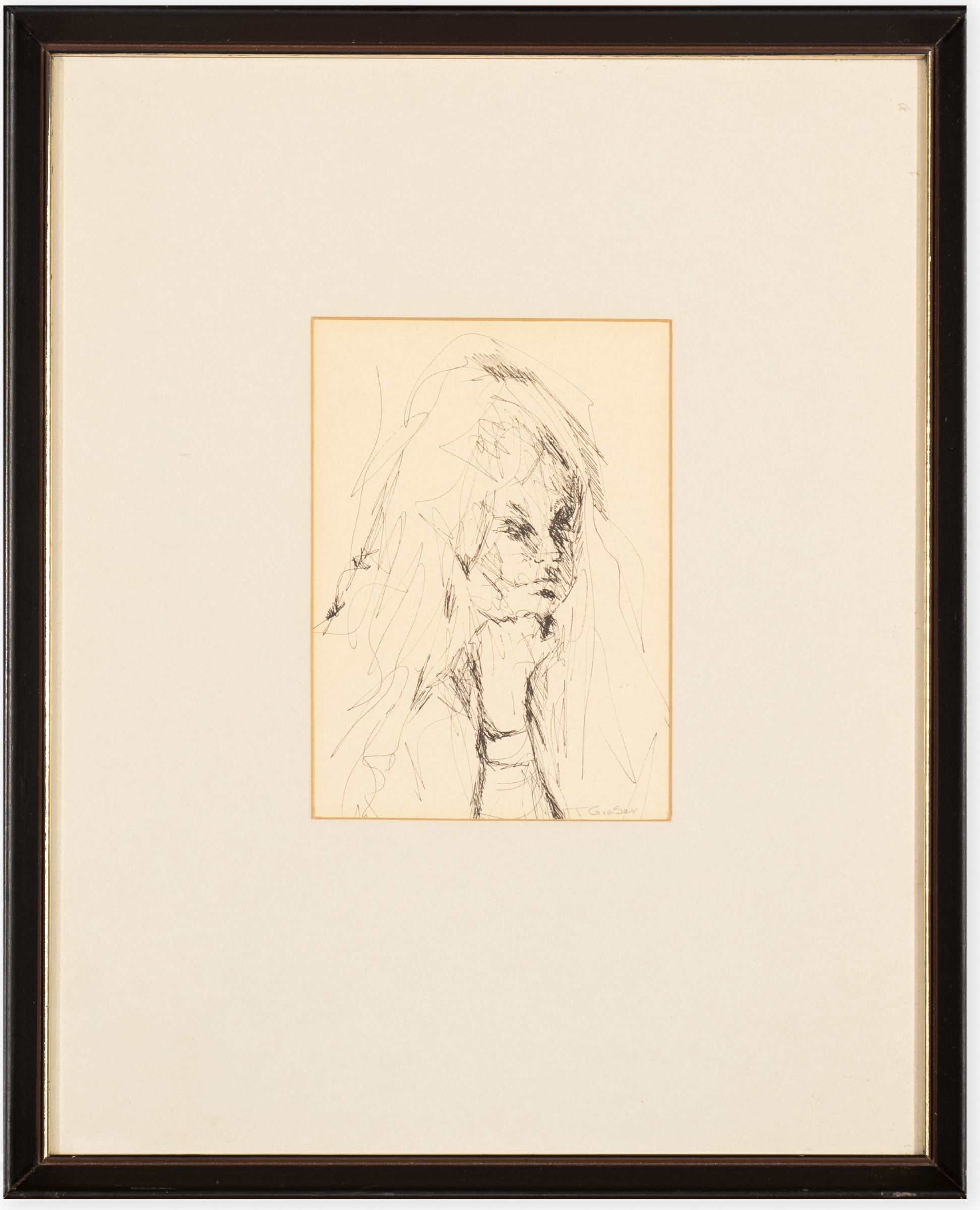 Toby Graser (1937) - Untitled (Portrait)