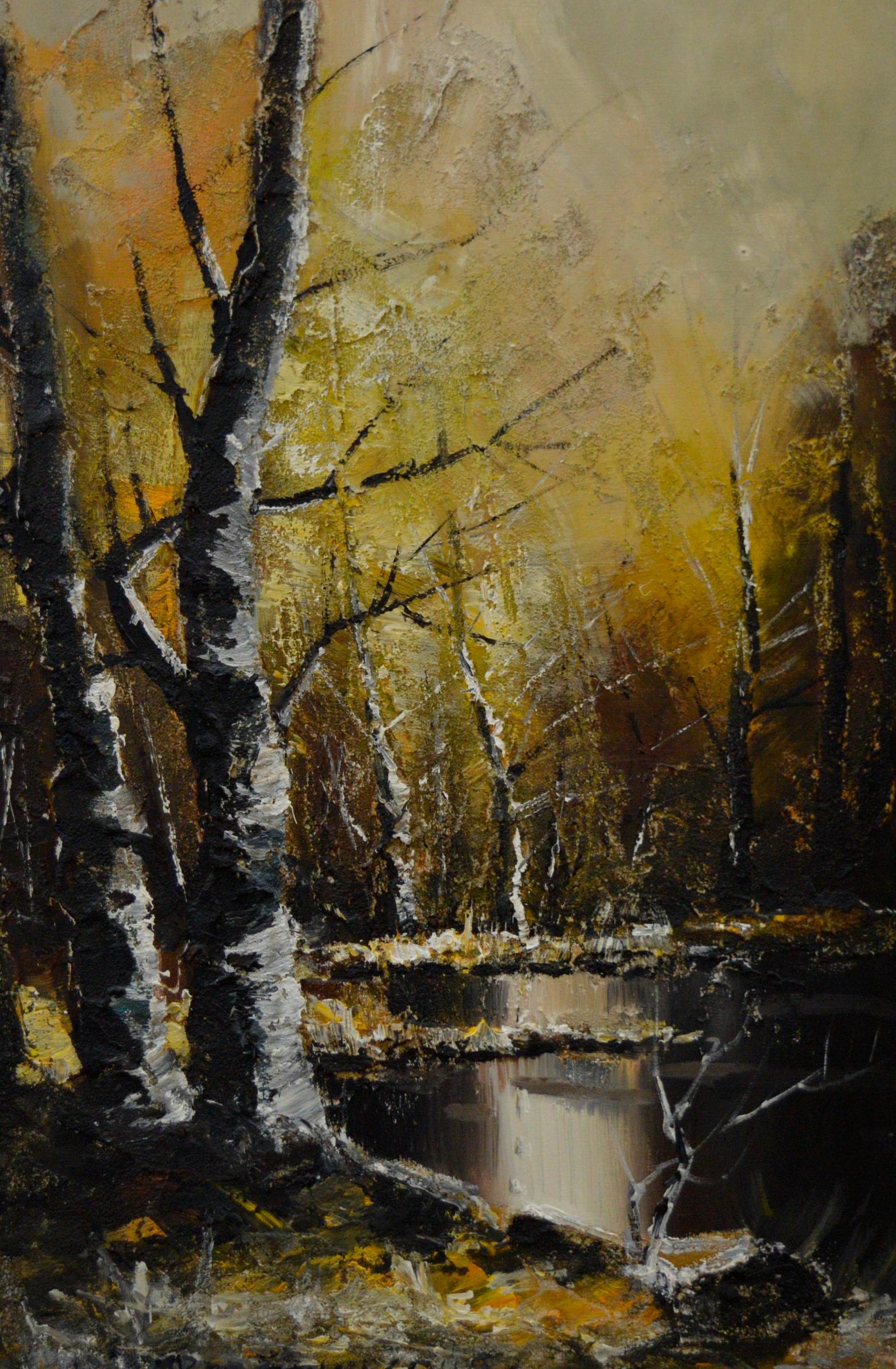 Andre Bertounesque (1937-2005) - Intérieur de la forêt