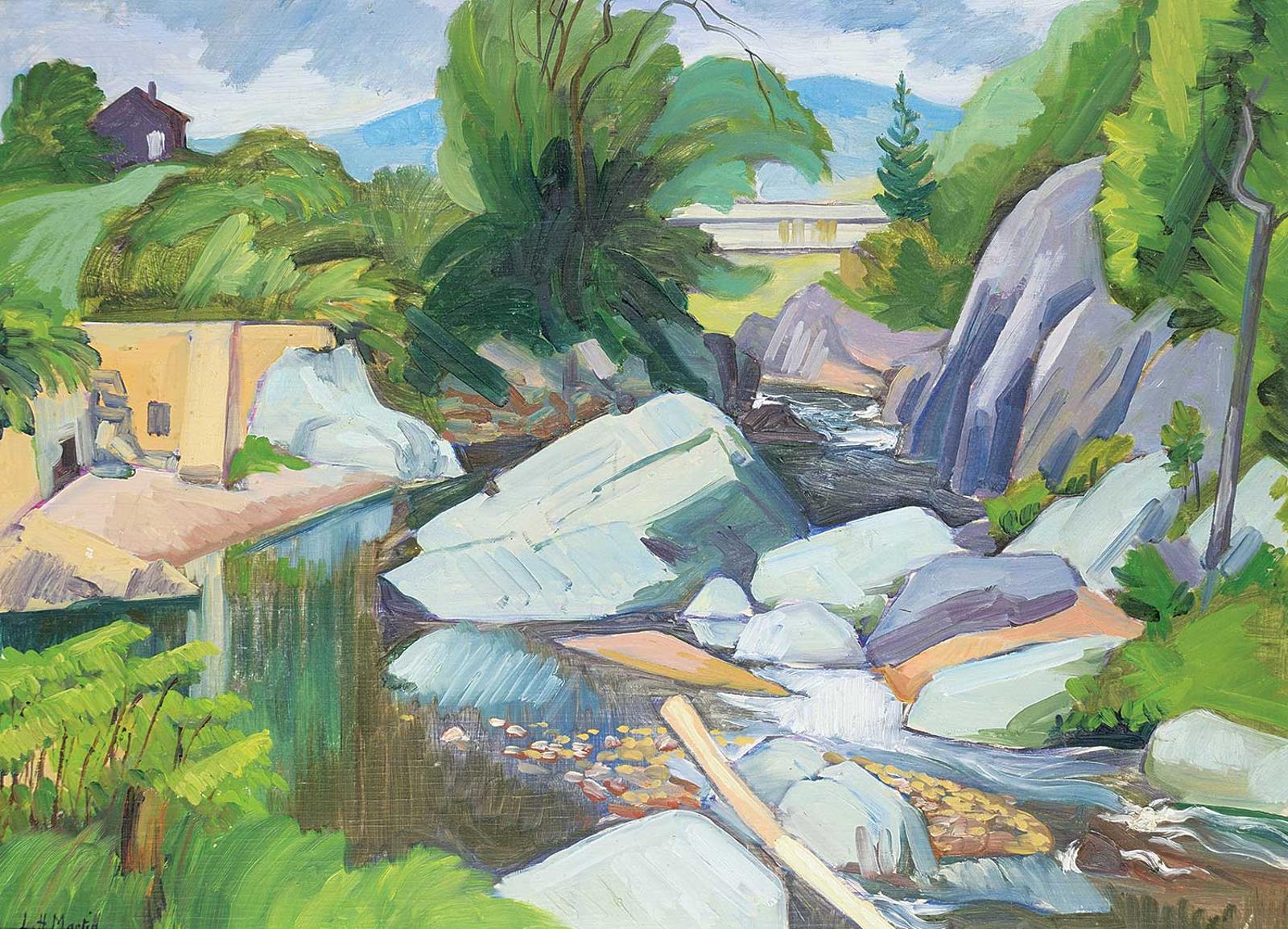 L.H. Martin - Untitled - Landscape with Rocks