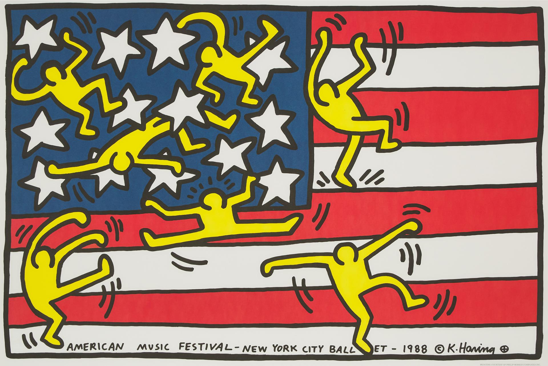 Keith Haring (1958-1990) - New York City Ballet, Ca. 1988