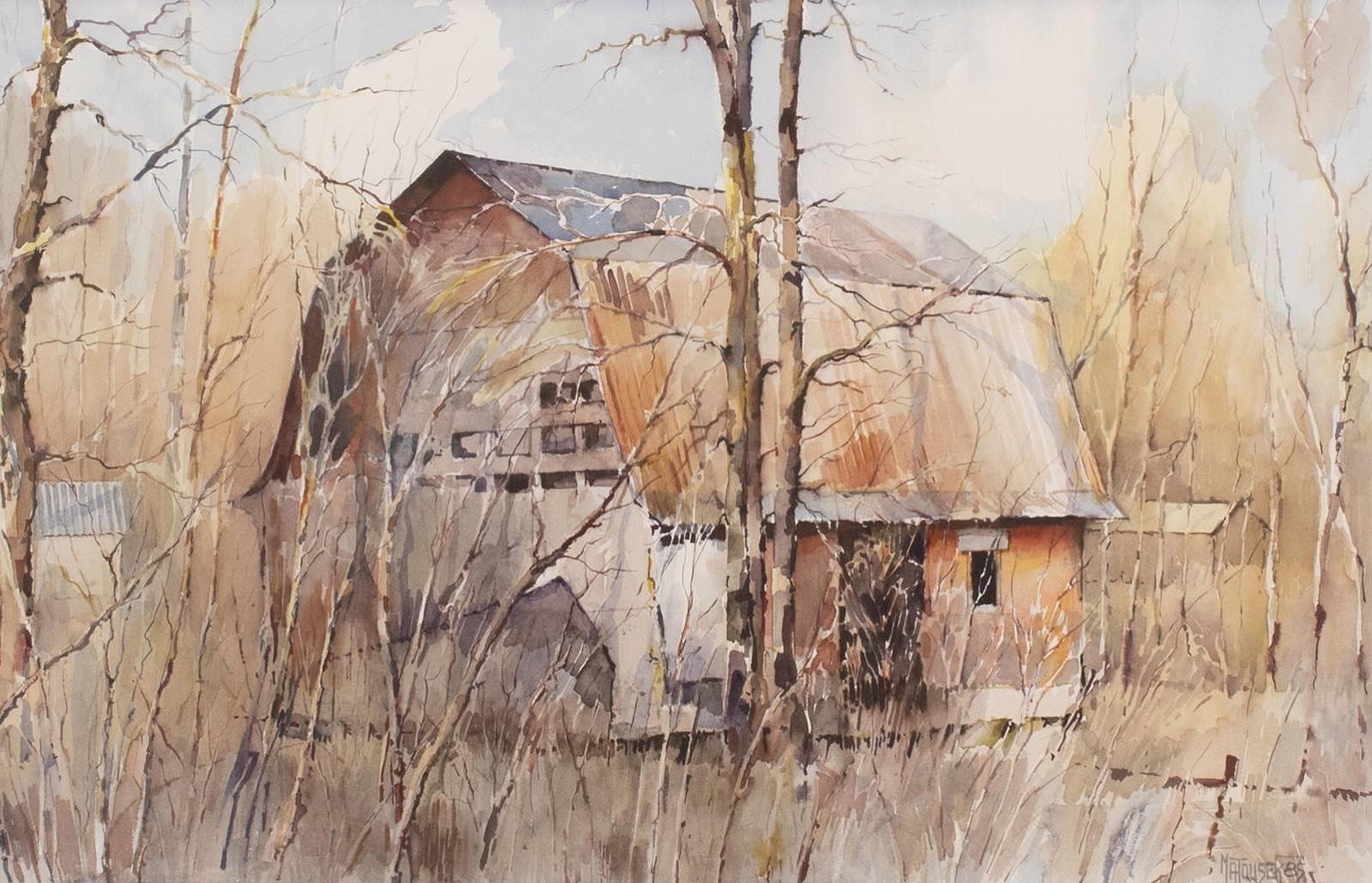 Vojtech (Voita) Matousek (1936-2015) - Autumn Barn; 1985