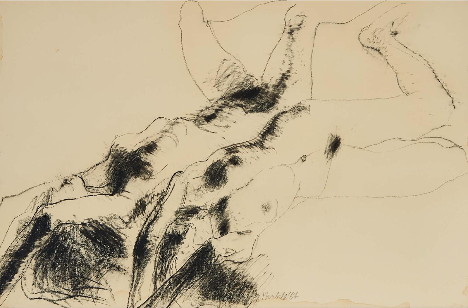 Robert Nelson Markle (1936-1990) - Drawing For Fallen Figure, Series Vii