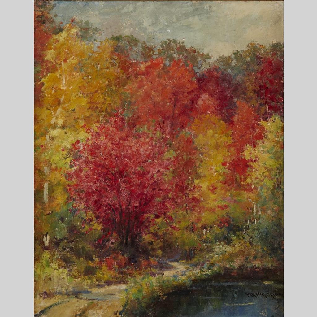 Mary Ella Williams Dignam (1860-1938) - Autumn Landscape