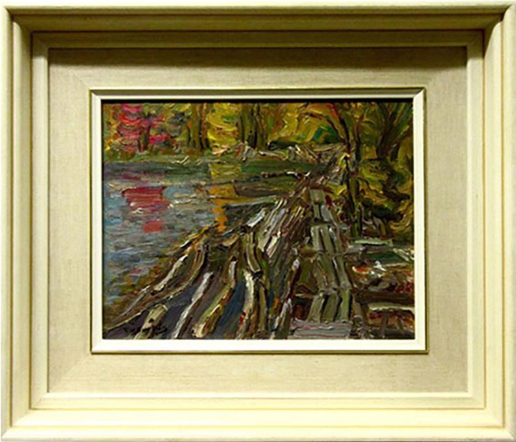 Ralph Wallace Burton (1905-1983) - Logs And Dam On The Glen Tay River Near Perth, Ont.