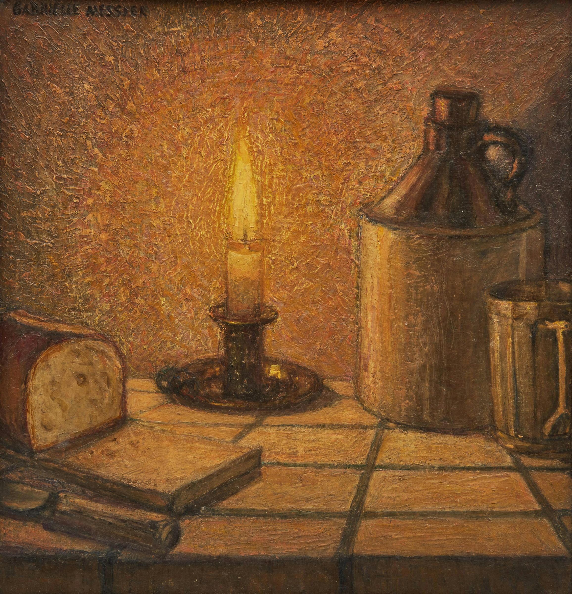 Gabrielle Messier (1904-2003) - Nature morte à la chandelle