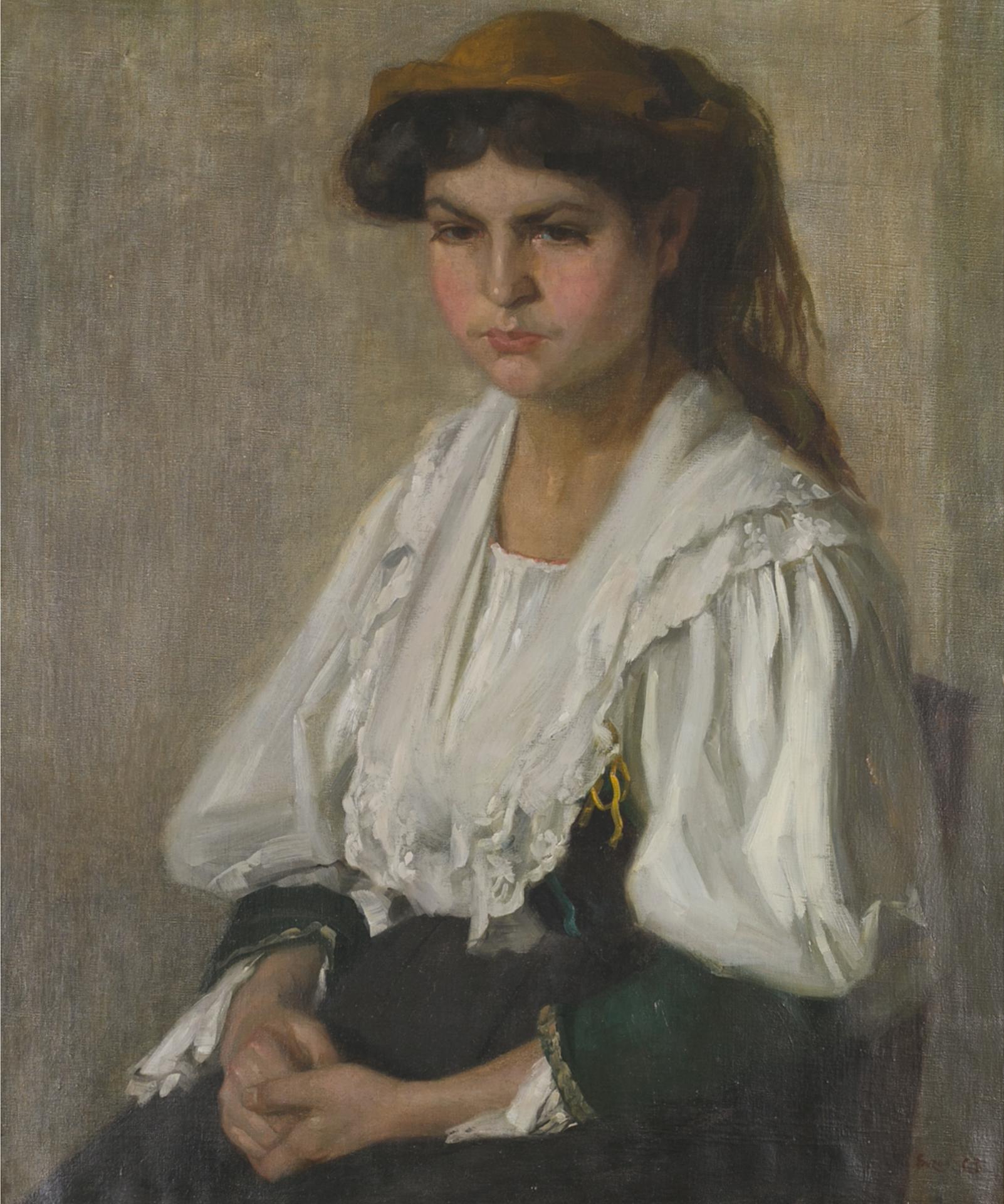 Marc-Aurèle de Foy Suzor-Coté (1869-1937) - Portrait D'une Jeune Femme
