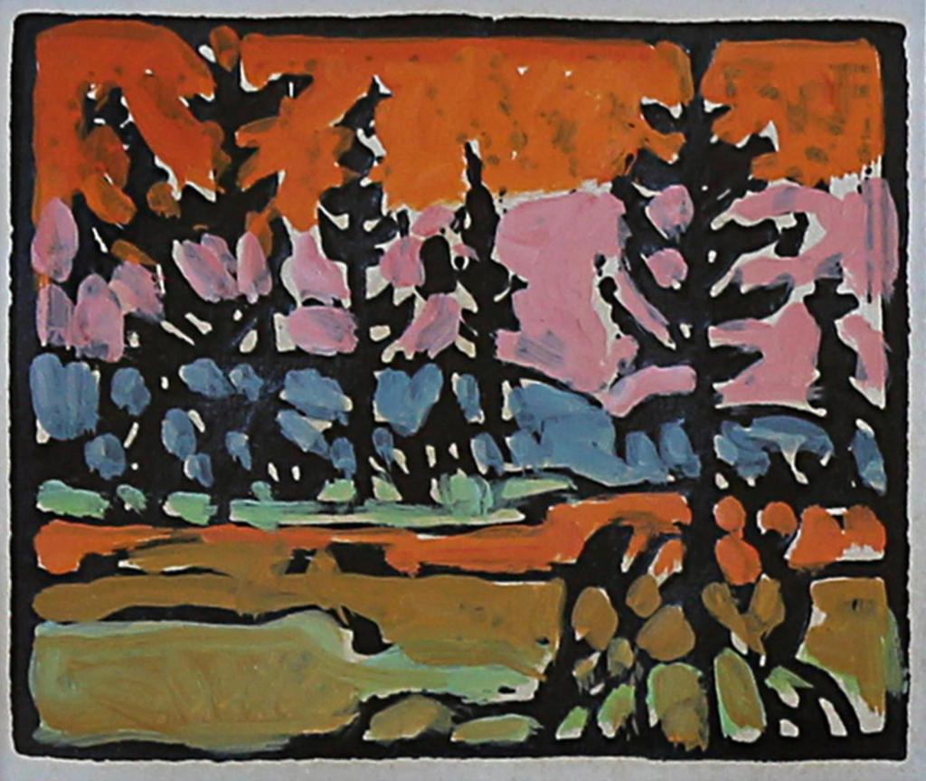 Euphemia (Betty) McNaught (1902-2002) - Landscape With Trees